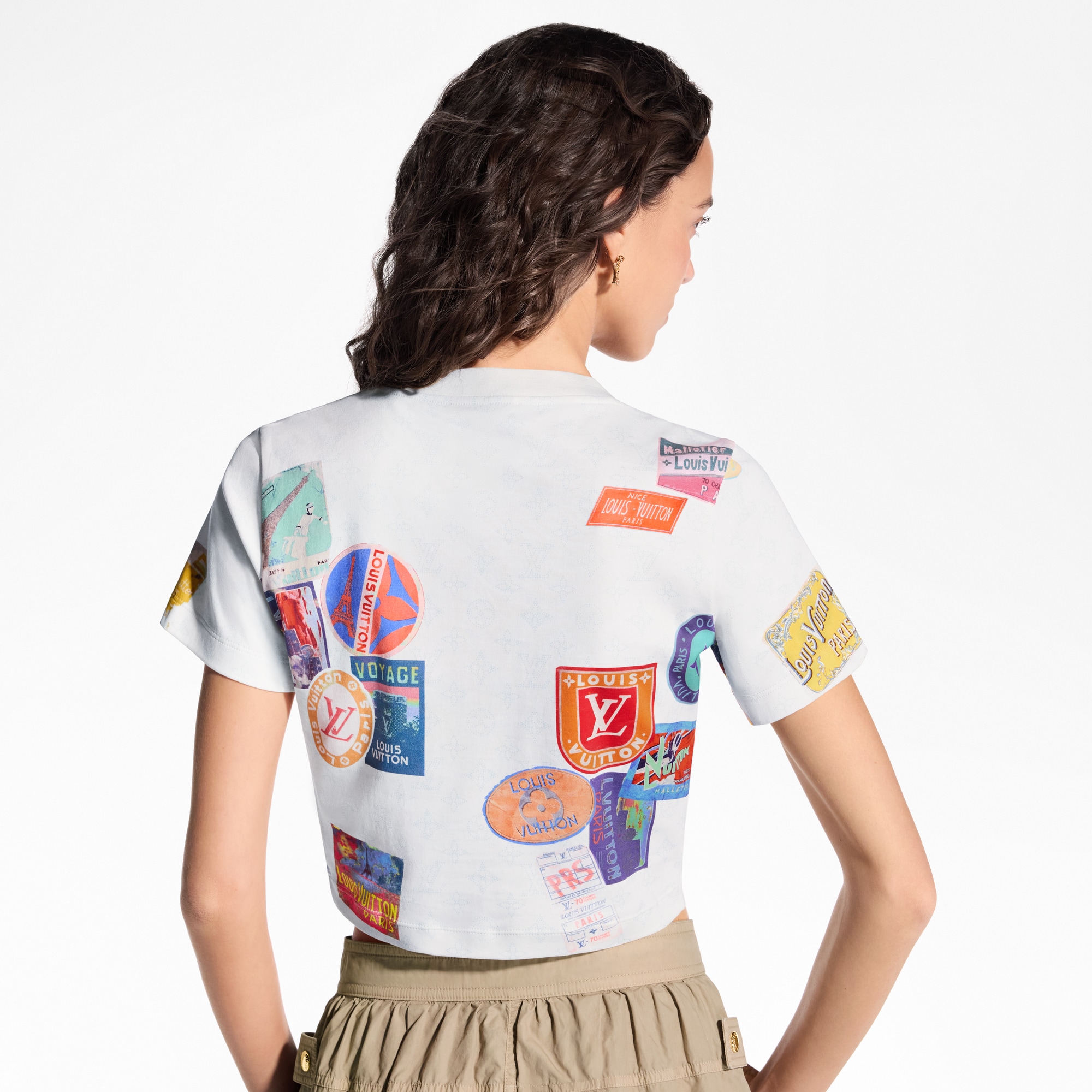 POPなプリント柄☆【LOUIS VUITTON】マヒナ パッチ トップ Mahina Patch Print Crop Top - Ready-to-Wear 1AHITL | LOUIS